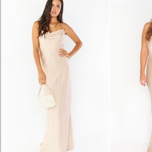 Color Champagne Luxe Satin, brand new with tags!